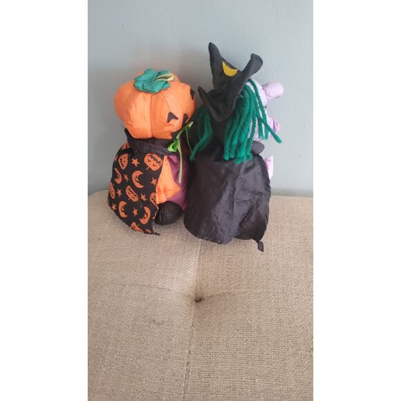 Vintage 1980s Takara R.L.P. Halloween Plush Witch & Pumpkin Decorations –... - Picture 4 of 6